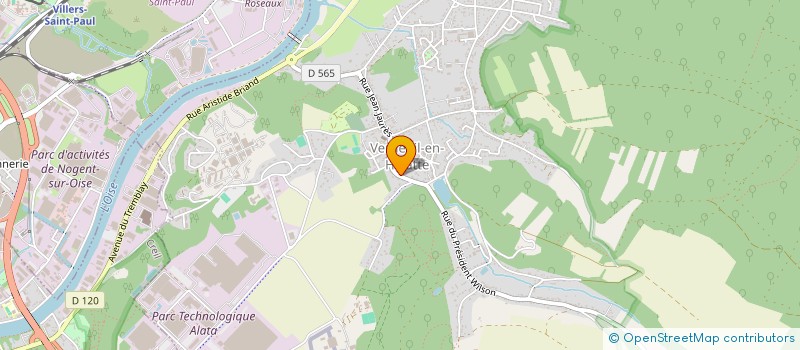 localisation de l'entreprise CLAMELEM  VERNEUIL-EN-HALATTE