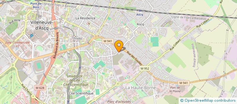 localisation de l'entreprise CLAMELIS à VILLENEUVE-D'ASCQ