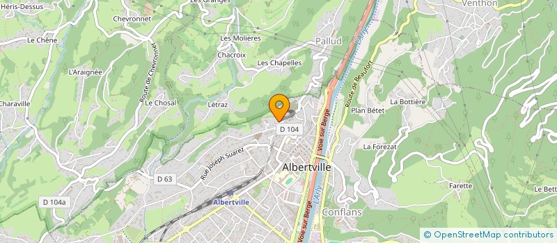 localisation de l'entreprise CLAMEN  ALBERTVILLE