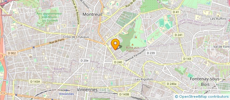 localisation de l'entreprise CLAMENS AGENCE à MONTREUIL