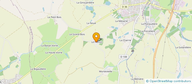 localisation de l'entreprise CLAMENTHO  AUBIGNY-LES CLOUZEAUX