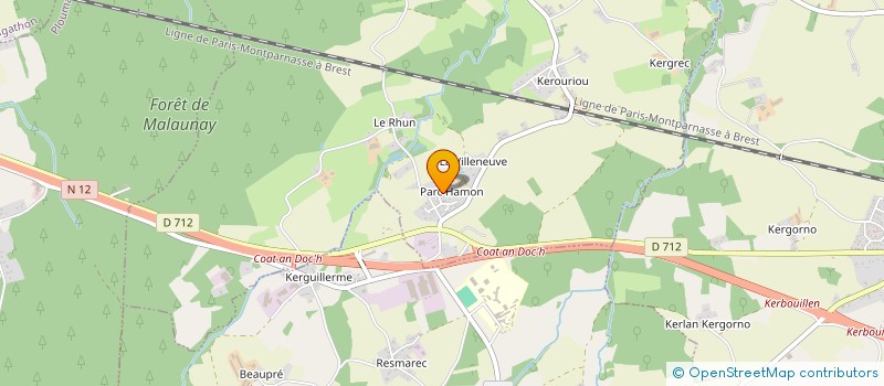 localisation de l'entreprise CLAMINA  SAINT-JEAN-KERDANIEL