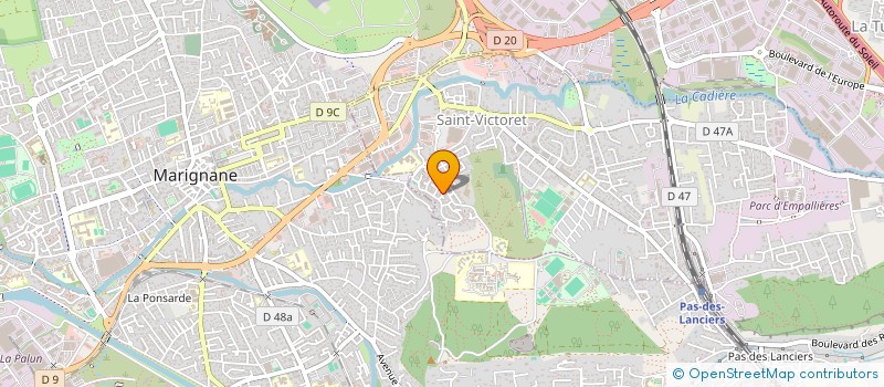 localisation de l'entreprise CLAMONY  SAINT-VICTORET