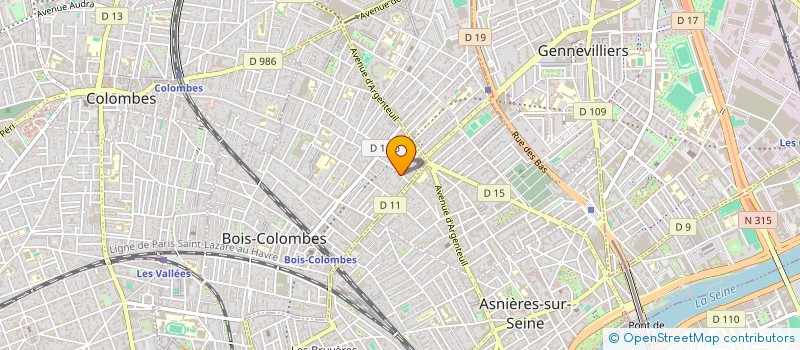 localisation de l'entreprise CLAMOR à BOIS-COLOMBES