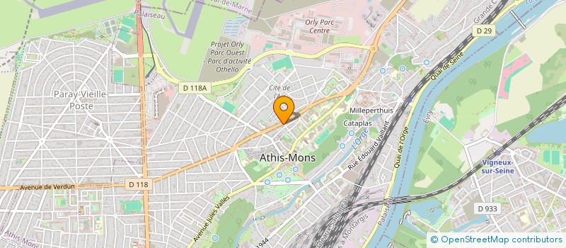 localisation de l'entreprise CLAMOX à ATHIS-MONS