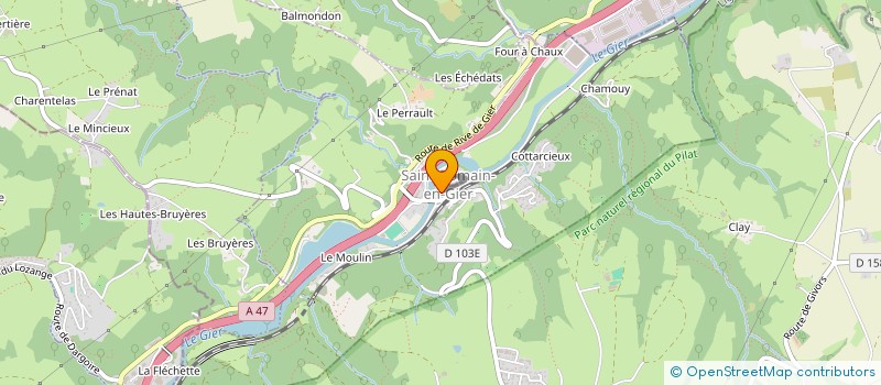 localisation de l'entreprise CLAMYD  SAINT-ROMAIN-EN-GIER