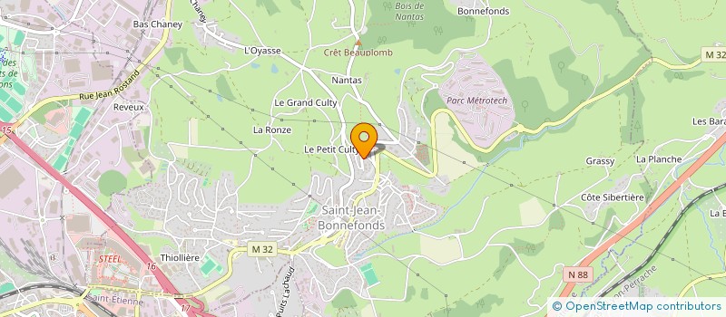 localisation de l'entreprise CLAN  SAINT-JEAN-BONNEFONDS