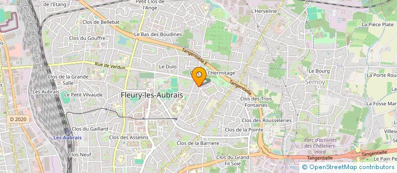 localisation de l'entreprise CLAN à FLEURY-LES-AUBRAIS