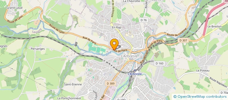 localisation de l'entreprise CLAN  L'ARBRESLE