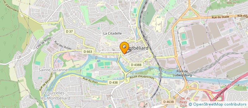 localisation de l'entreprise CLAN & CIE  MONTBELIARD