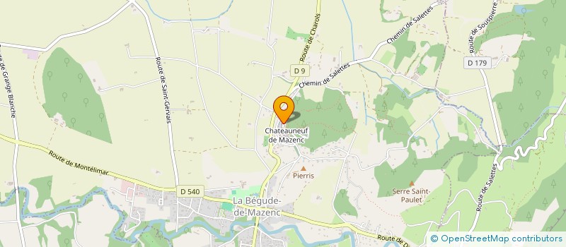 localisation de l'entreprise CLAN DESTIN  LA BEGUDE-DE-MAZENC