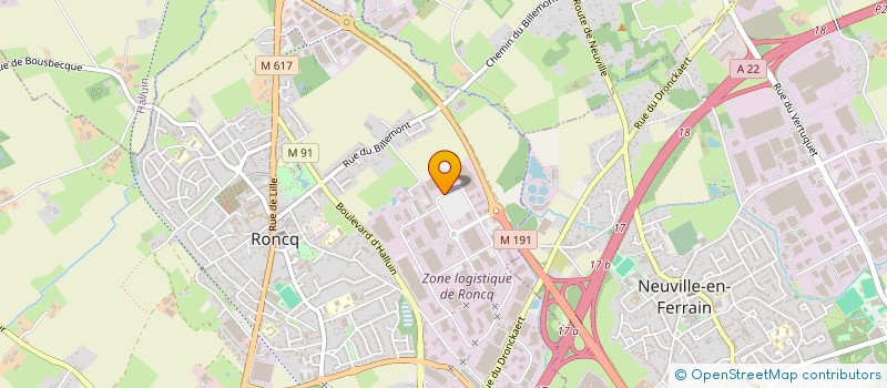 localisation de l'entreprise CLAN N  RONCQ