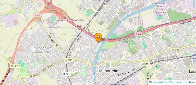 localisation de l'entreprise CLAN SIEGFRIED  HAUBOURDIN