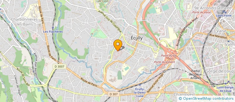 localisation de l'entreprise CLANA  ECULLY