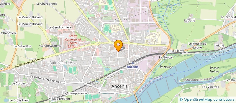 localisation de l'entreprise CLANADIS  ANCENIS-SAINT-GEREON