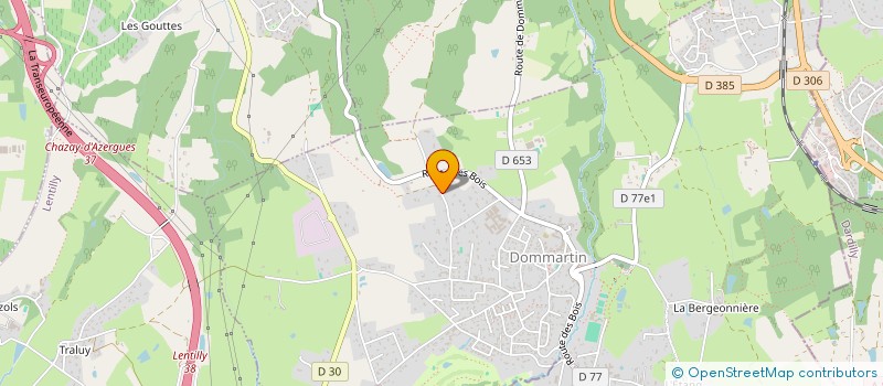 localisation de l'entreprise CLANE  DOMMARTIN