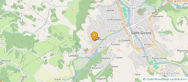 localisation de l'entreprise CLANET SAINT GERMES à SAINT-GIRONS