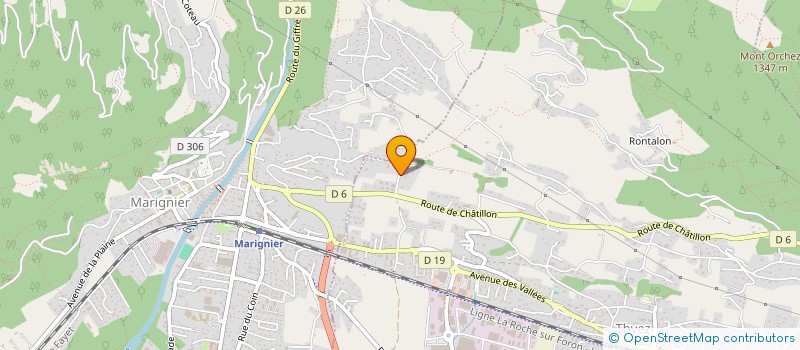 localisation de l'entreprise CLANIL  THYEZ