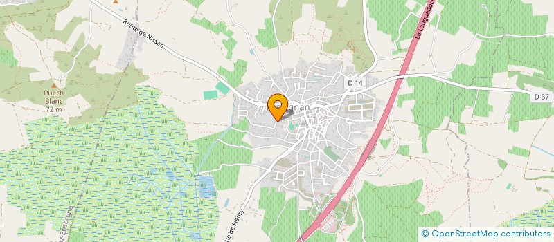 localisation de l'entreprise CLANJE  LESPIGNAN