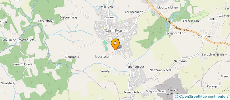 localisation de l'entreprise CLANNAEL IMMO  SAINT-EVARZEC
