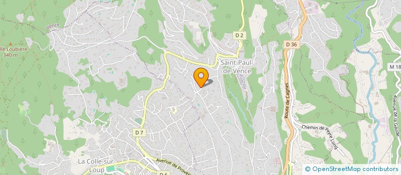 localisation de l'entreprise CLANVI à SAINT-PAUL-DE-VENCE