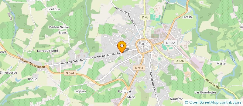 localisation de l'entreprise CLANYSSA  EAUZE