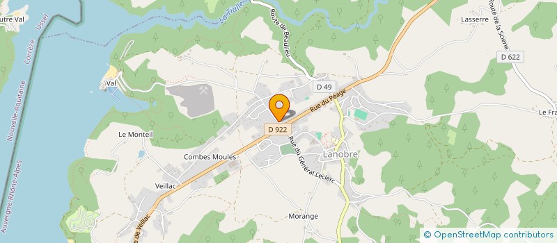 localisation de l'entreprise CLAP à LANOBRE