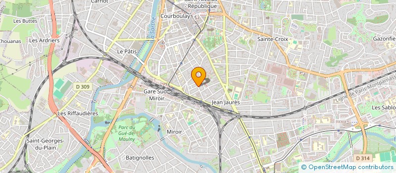 localisation de l'entreprise CLAP !  LE MANS