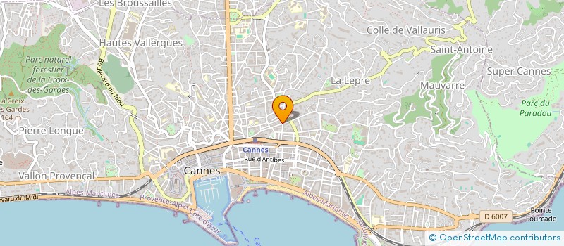 localisation de l'entreprise CLAP (CHRISTIAN & LOELIA ART PRODUCTION) à CANNES