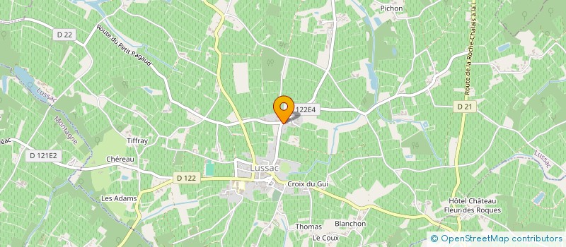 localisation de l'entreprise CLAP - CREATIVE LANDSCAPE PROCESS  LUSSAC