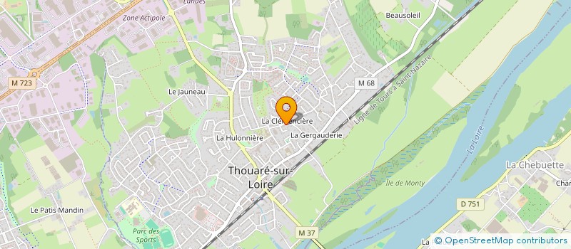 localisation de l'entreprise CLAP DEVELOPPEMENT  THOUARE-SUR-LOIRE
