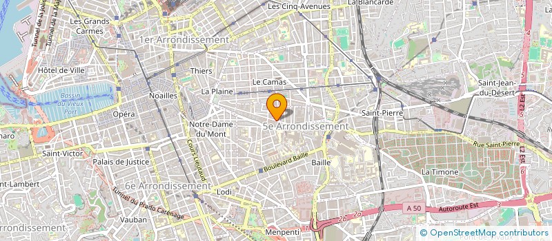 localisation de l'entreprise CLAP GESTION IMMOBILIERE à MARSEILLE 5EME