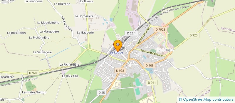 localisation de l'entreprise CLAP LOUPEEN à LA LOUPE