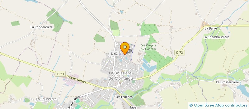 localisation de l'entreprise CLAP85  LA BOISSIERE-DE-MONTAIGU