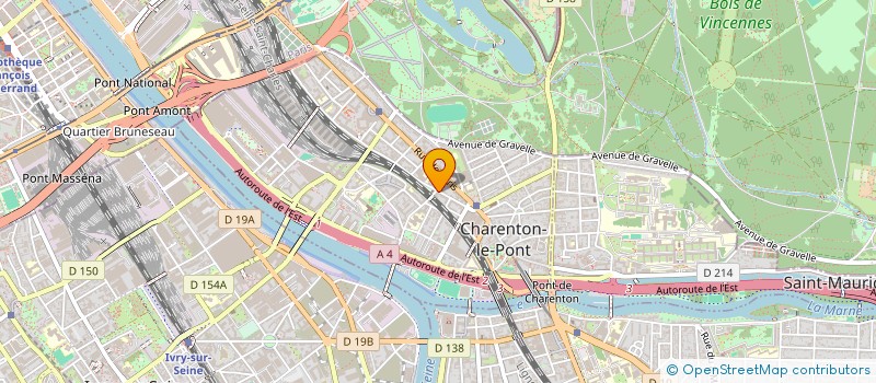 localisation de l'entreprise CLAPA SERVICE DE SOINS A DOMICILE à CHARENTON-LE-PONT