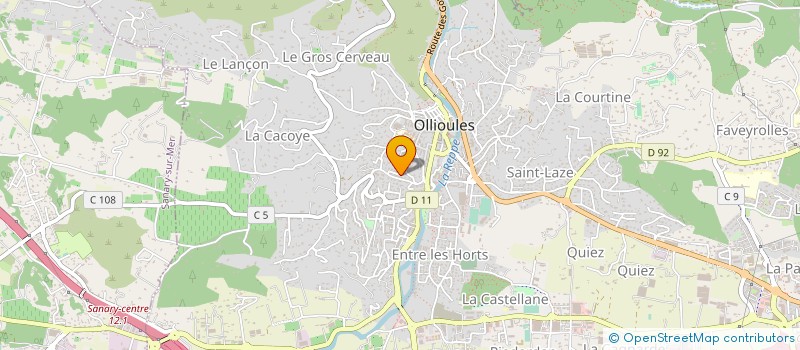localisation de l'entreprise CLAPAU 2 à OLLIOULES