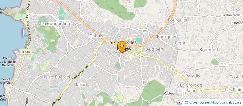 localisation de l'entreprise CLAPAU à SIX-FOURS-LES-PLAGES