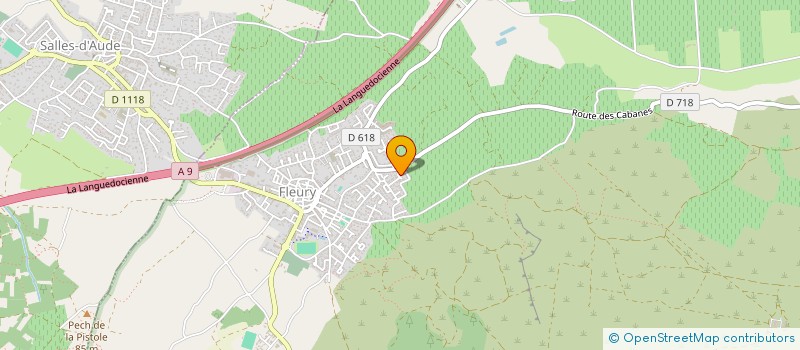 localisation de l'entreprise CLAPE EN SCENE  FLEURY