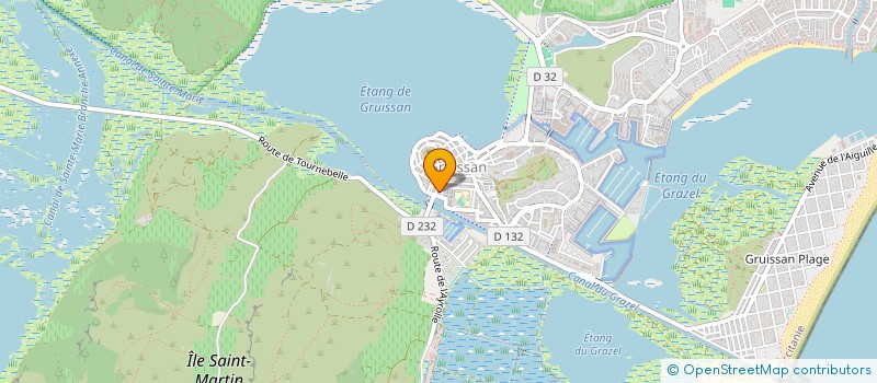 localisation de l'entreprise CLAPE MEDIA  GRUISSAN