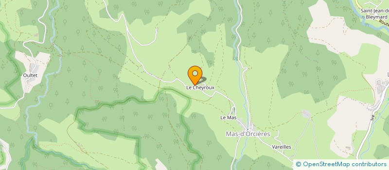 localisation de l'entreprise CLAPEYROUX ENERGIE  MONT LOZERE ET GOULET