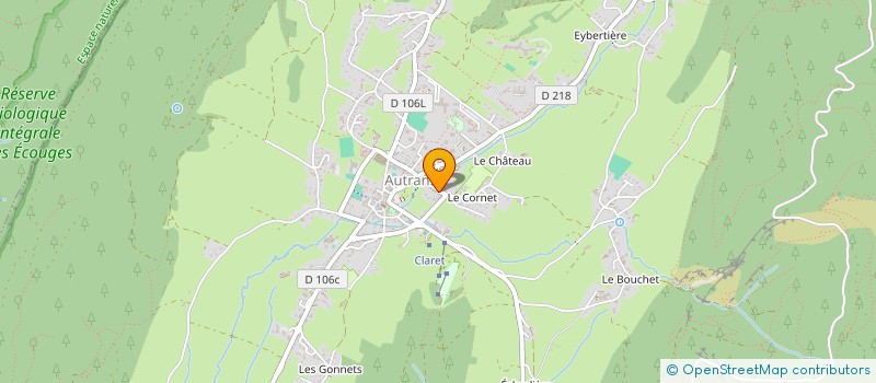 localisation de l'entreprise CLAPGEM.FORMATION  AUTRANS-MEAUDRE EN VERCORS