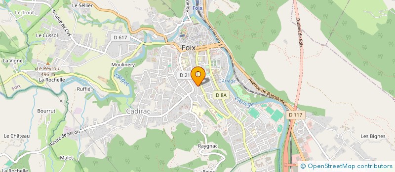localisation de l'entreprise CLAPHICA à FOIX