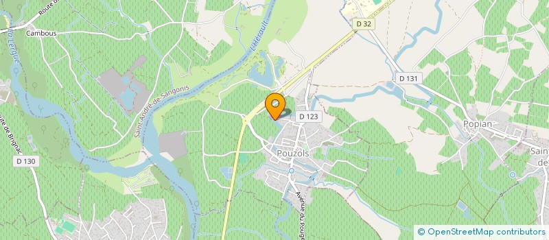 localisation de l'entreprise CLAPICHA  POUZOLS