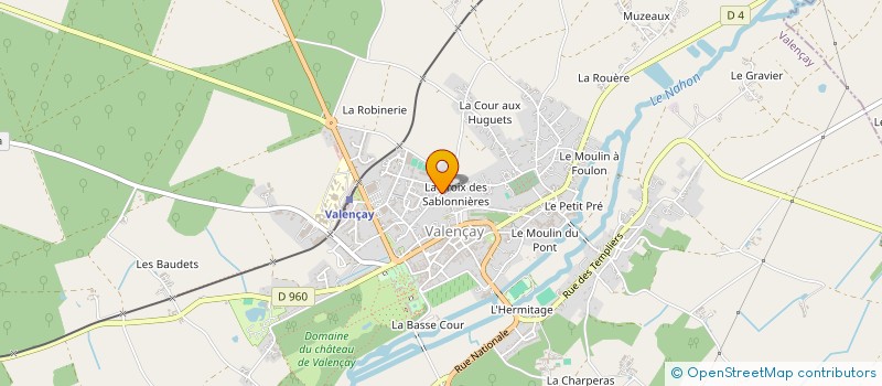 localisation de l'entreprise CLAPIEDOM à VALENCAY