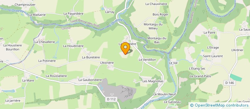 localisation de l'entreprise CLAPJ-IMMO  GESNES-LE-GANDELIN