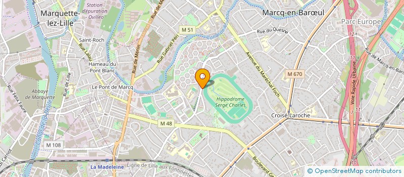 localisation de l'entreprise CLAPOTIS à MARCQ-EN-BARŒUL