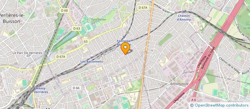 localisation de l'entreprise CLAPTIS à ANTONY