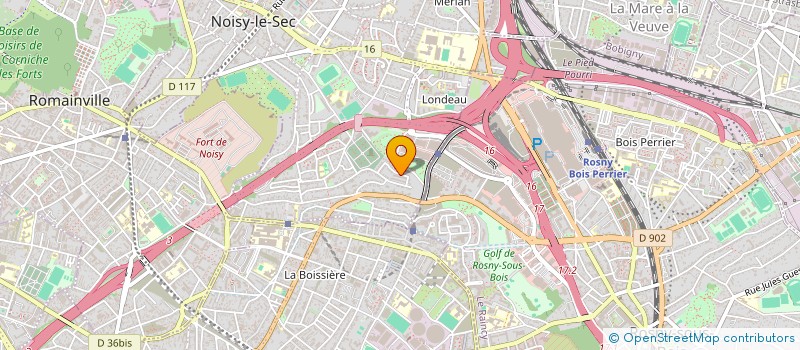 localisation de l'entreprise CLAPTRAP TELECOM à NOISY-LE-SEC