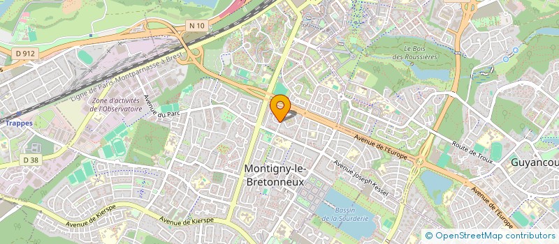 localisation de l'entreprise CLAQ  MONTIGNY-LE-BRETONNEUX