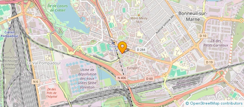 localisation de l'entreprise CLAQUETTES CHAUSSETTES PRODUCTIONS  (CCP)  CRETEIL